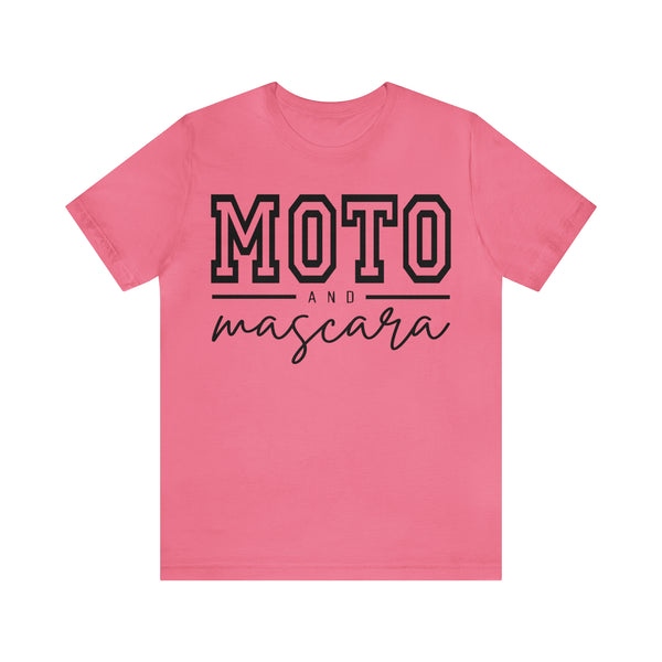 Moto and Mascara Adult Unisex Jersey Short Sleeve Tee for Moto Girls | Moto and Mascara Ride Day T-Shirt