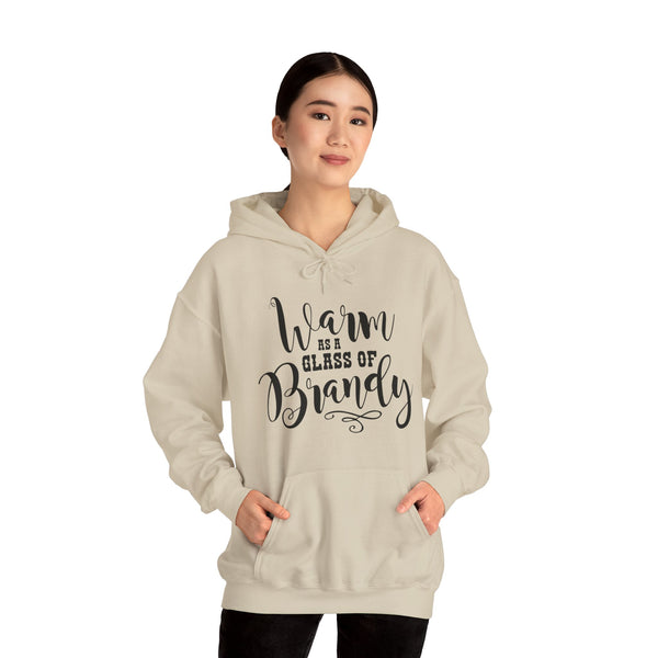 Warm as a Glass of Brandy Adult Unisex Heavy Blend™ Hooded Sweatshirt | Sassy Southern Country Girl Concert Music Festival Hoodie