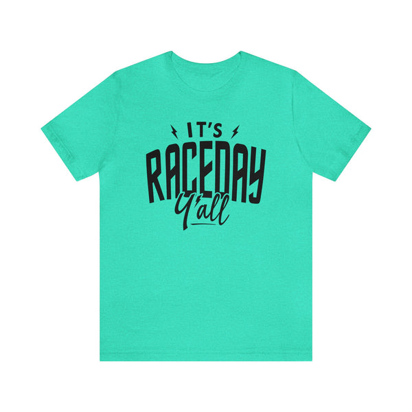 It's Race Day Y'all Adult Unisex Jersey Short Sleeve Tee | Moto Car Dirt Track Races Shirt | Race Day Tee