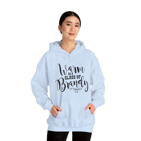 Warm as a Glass of Brandy Adult Unisex Heavy Blend™ Hooded Sweatshirt | Sassy Southern Country Girl Concert Music Festival Hoodie