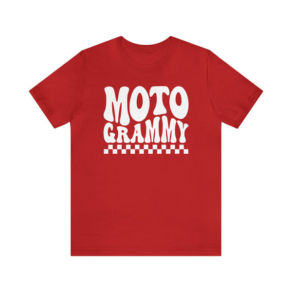 Retro Groovy Moto Grammy Adult Unisex Jersey Short Sleeve Tee | MX Motocross Moto Races Shirt | Moto Grandma Race Day Tee