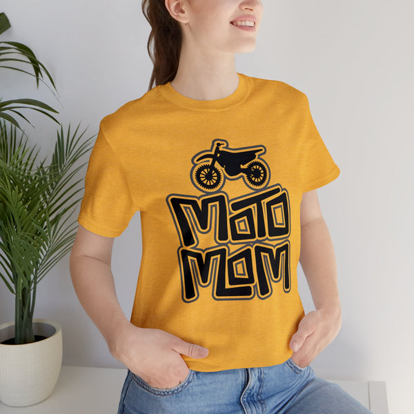 Moto Mom Adult Unisex Jersey Short Sleeve Tee | Moto Family Shirt | MX Motocross Moto Mom Race Day Shirts