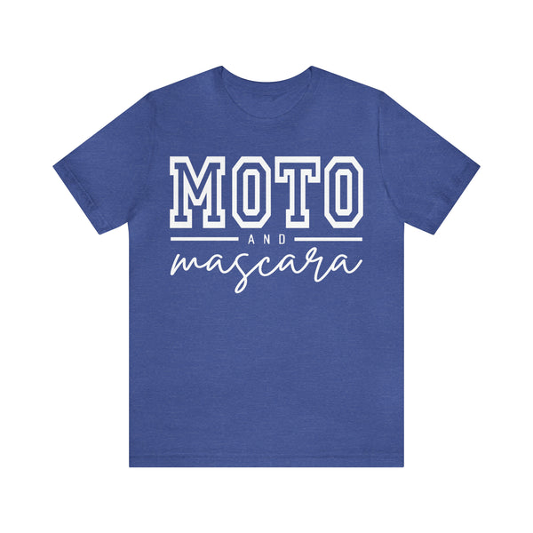 Moto and Mascara Adult Unisex Jersey Short Sleeve Tee for Moto Girls | Moto and Mascara Ride Day T-Shirt