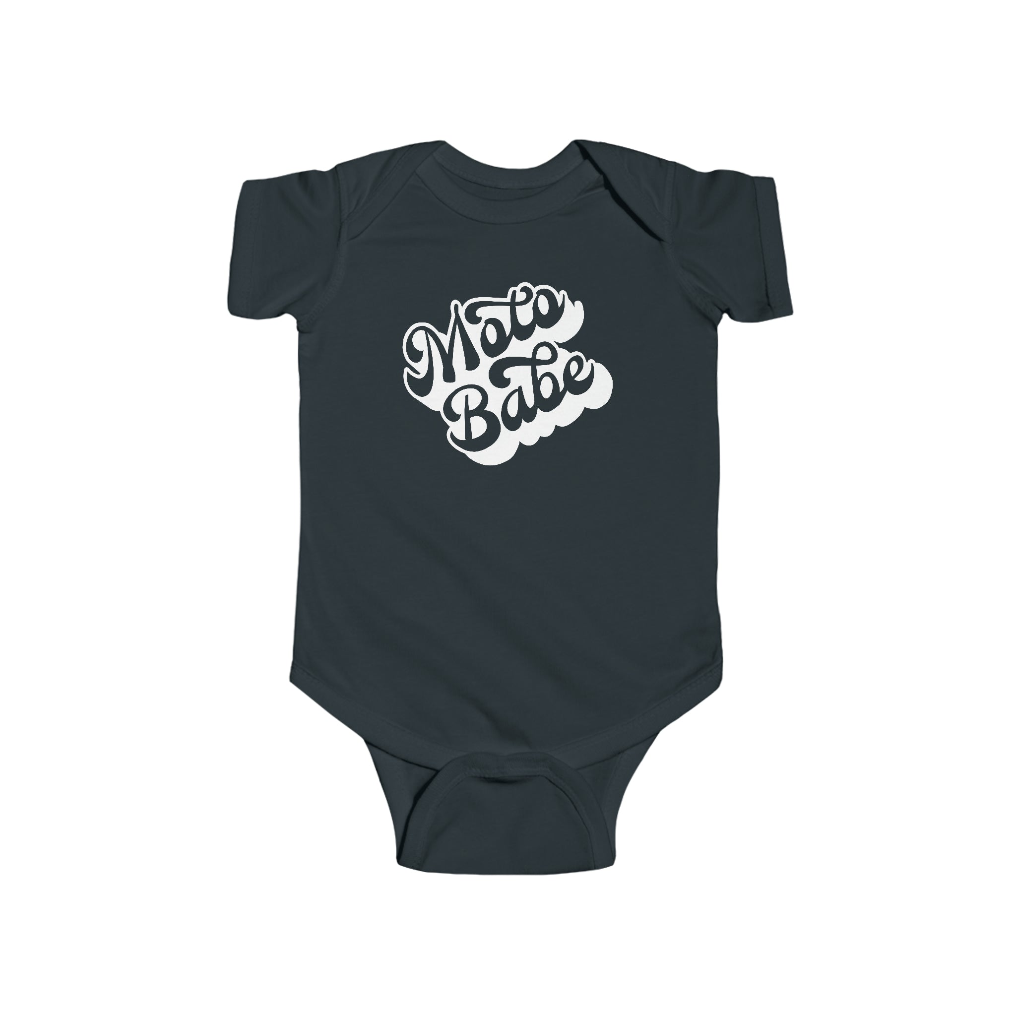 Moto Babe Infant Fine Jersey Bodysuit | Kids Moto Baby Bodysuit