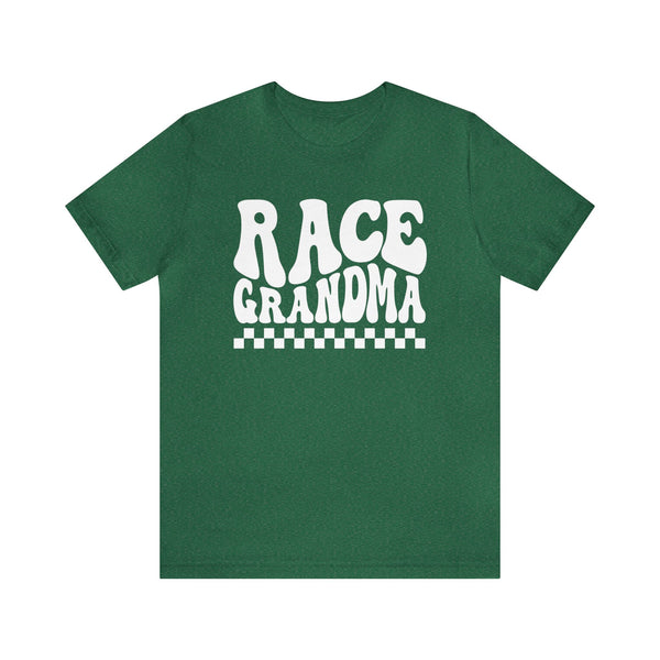 Groovy Race Grandma Adult Unisex Jersey Short Sleeve Tee | Race Family Shirt | SxS Moto Dirt Track Car Racing Shirts