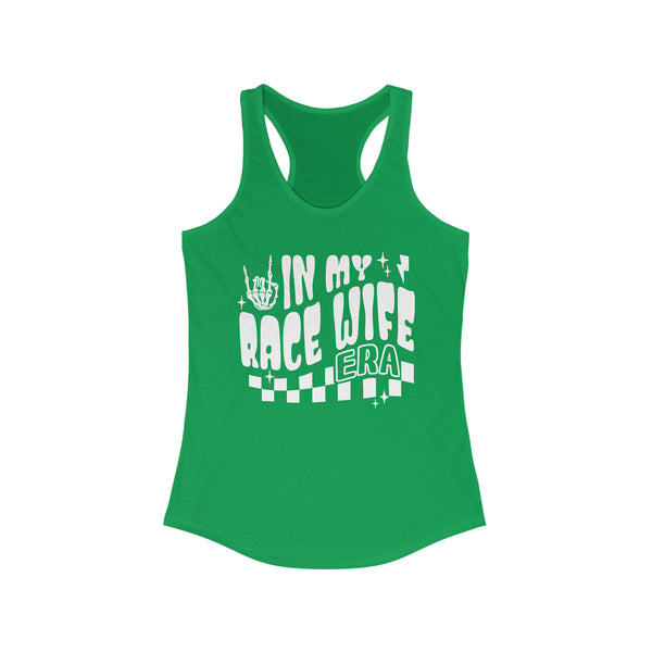 Ladies In my Race Wife Era Ideal Racerback Tank | Race Wife Race Day Racerback Tank Top