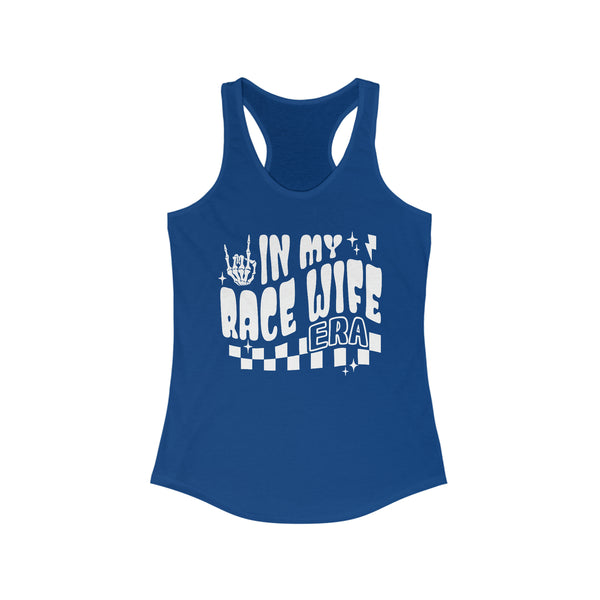 Ladies In my Race Wife Era Ideal Racerback Tank | Race Wife Race Day Racerback Tank Top