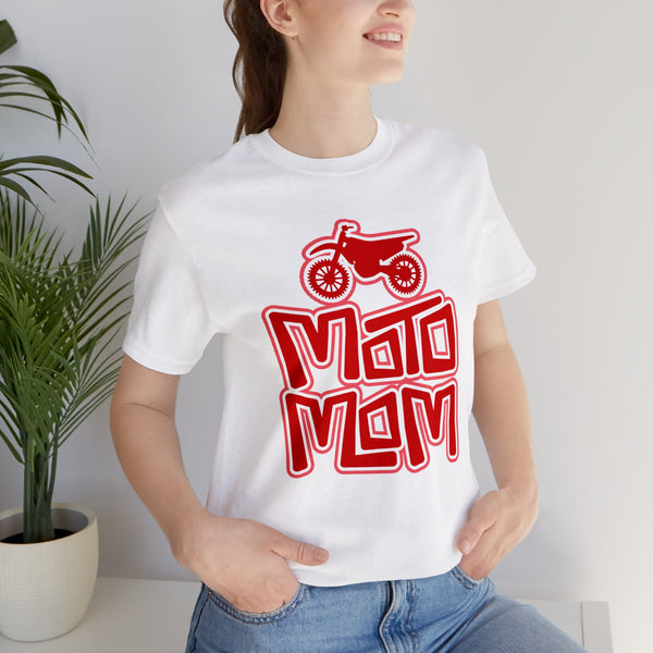 Moto Mom Adult Unisex Jersey Short Sleeve Tee | Moto Family Shirt | MX Motocross Moto Mom Race Day Shirts