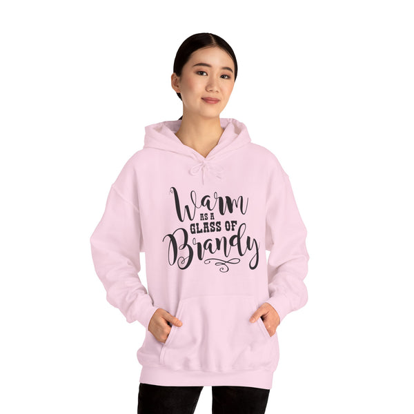 Warm as a Glass of Brandy Adult Unisex Heavy Blend™ Hooded Sweatshirt | Sassy Southern Country Girl Concert Music Festival Hoodie