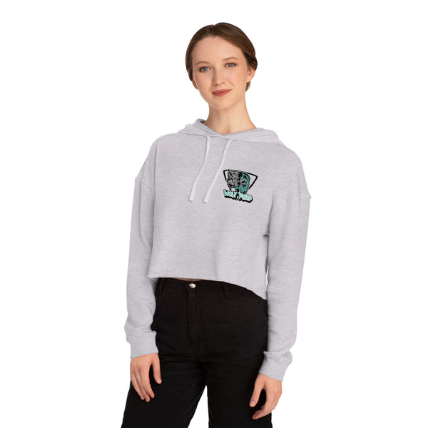 Wolf Racing Logo Women’s Cropped Hooded Sweatshirt