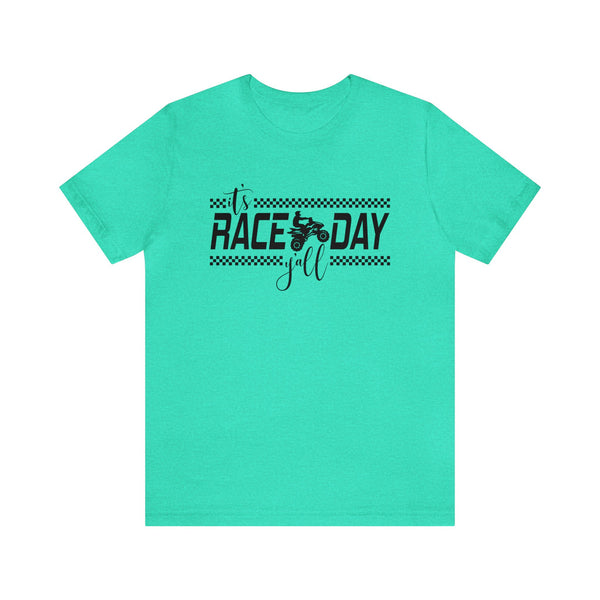 It's Race Day Y'all - Quad Adult Unisex Jersey Short Sleeve Tee | MX Motocross Moto Races Shirt | Quad Racing Tee