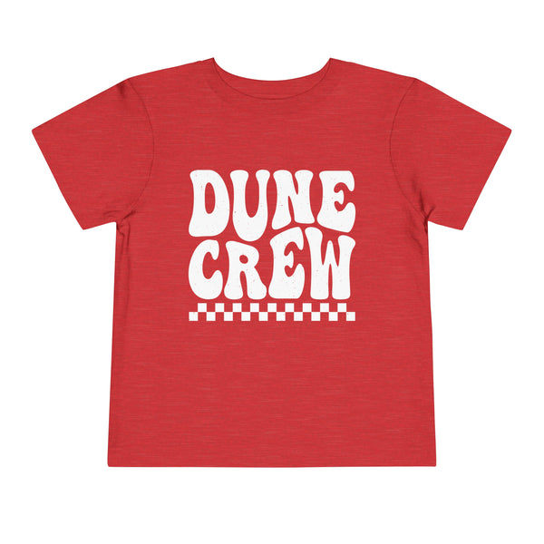 Retro Groovy Dune Crew Toddler Short Sleeve Tee | Kids Camping Family or Group Sand Dunes Camping Vacation Trip Toddler T-Shirt