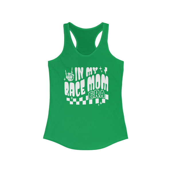 Ladies In my Race Mom Era Ideal Racerback Tank | Race Mom Race Day Racerback Tank Top