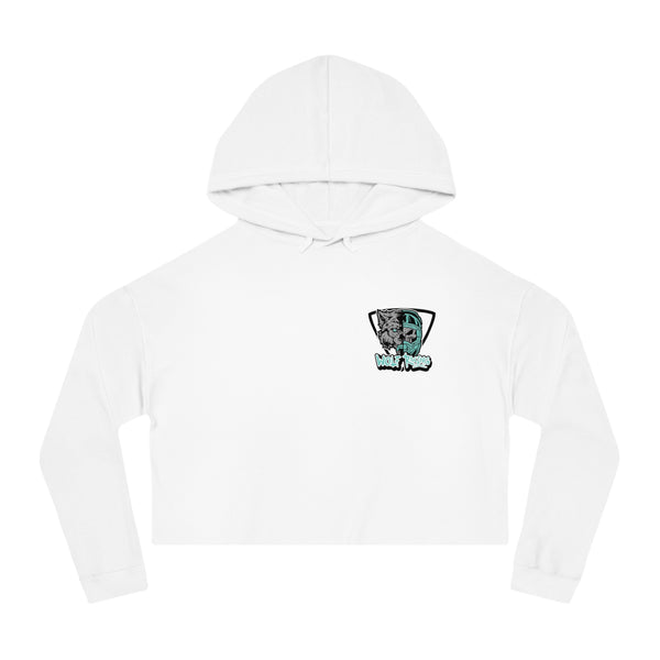 Wolf Racing Logo Women’s Cropped Hooded Sweatshirt