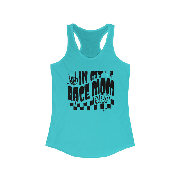 Ladies In my Race Mom Era Ideal Racerback Tank | Race Mom Race Day Racerback Tank Top