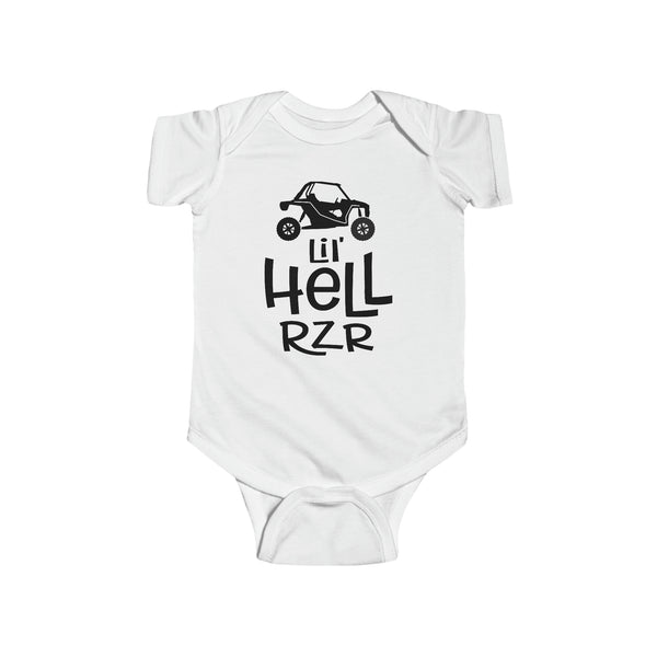 Lil' Hell Rzr Infant Fine Jersey Bodysuit | Kids Little Hell Raiser Baby Bodysuit