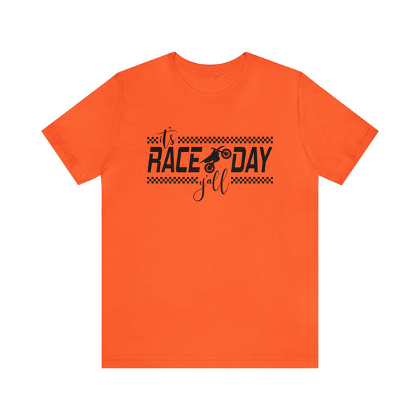 It's Race Day Y'all - Dirt Bike Adult Unisex Jersey Short Sleeve Tee | MX Motocross Moto Races Shirt | Dirt Bike Racing Tee