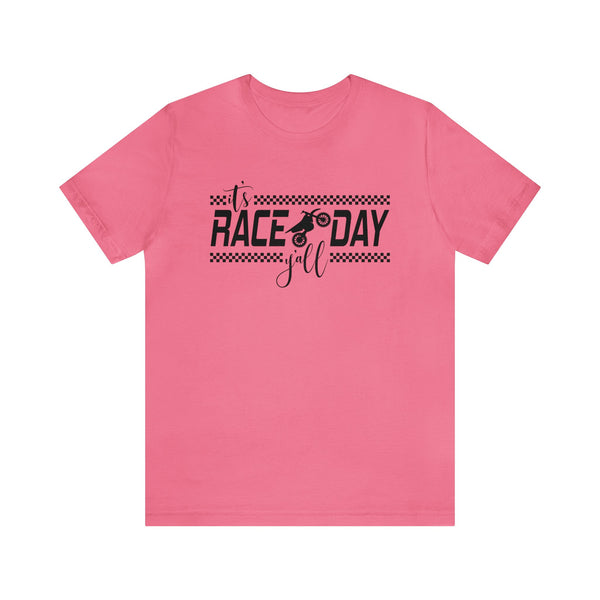 It's Race Day Y'all - Dirt Bike Adult Unisex Jersey Short Sleeve Tee | MX Motocross Moto Races Shirt | Dirt Bike Racing Tee