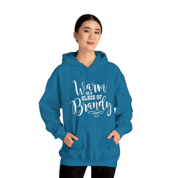 Warm as a Glass of Brandy Adult Unisex Heavy Blend™ Hooded Sweatshirt | Sassy Southern Country Girl Concert Music Festival Hoodie