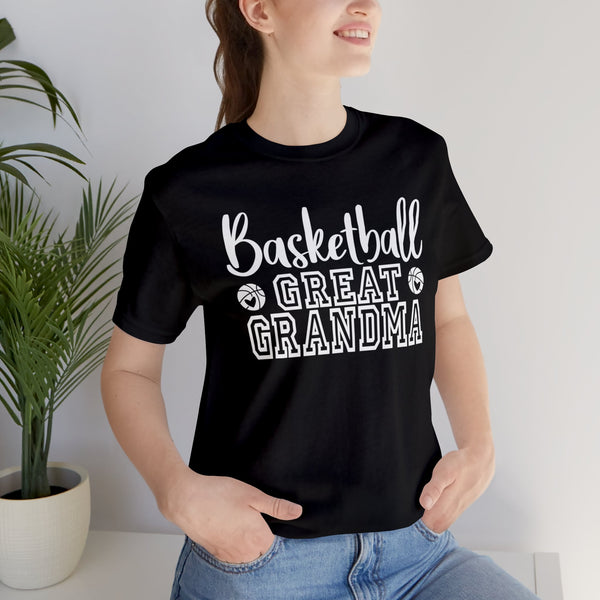 Basketball Great Grandma Adult Unisex Jersey Short Sleeve Tee | Custom Basketball Great Grandma Shirt in Team Colors