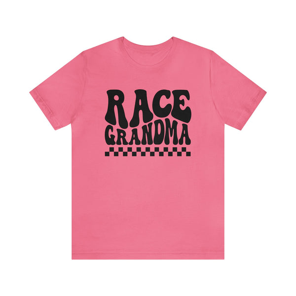 Groovy Race Grandma Adult Unisex Jersey Short Sleeve Tee | Race Family Shirt | SxS Moto Dirt Track Car Racing Shirts