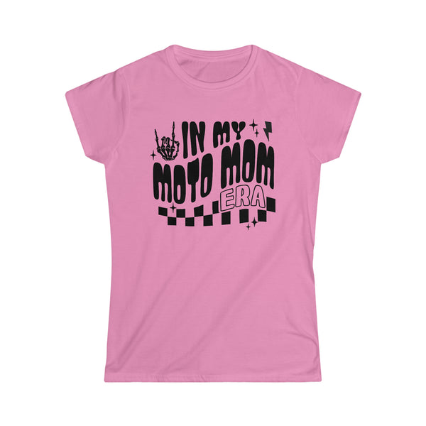 Ladies In My Moto Mom Era Softstyle Tee | Ladies Fit Race Day T-Shirt | Ladies MX Motocross Moto Mom Shirt