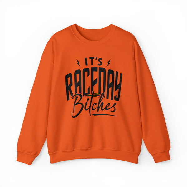 It's Raceday Bitches Adult Unisex Heavy Blend™ Crewneck Sweatshirt | Soft and Cozy Race Day Sweatshirt