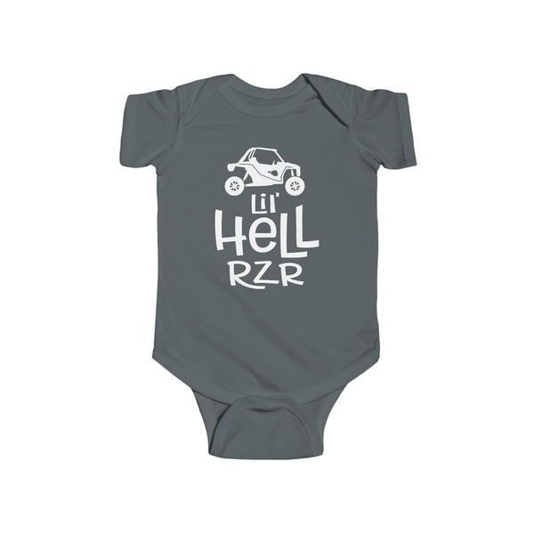 Lil' Hell Rzr Infant Fine Jersey Bodysuit | Kids Little Hell Raiser Baby Bodysuit