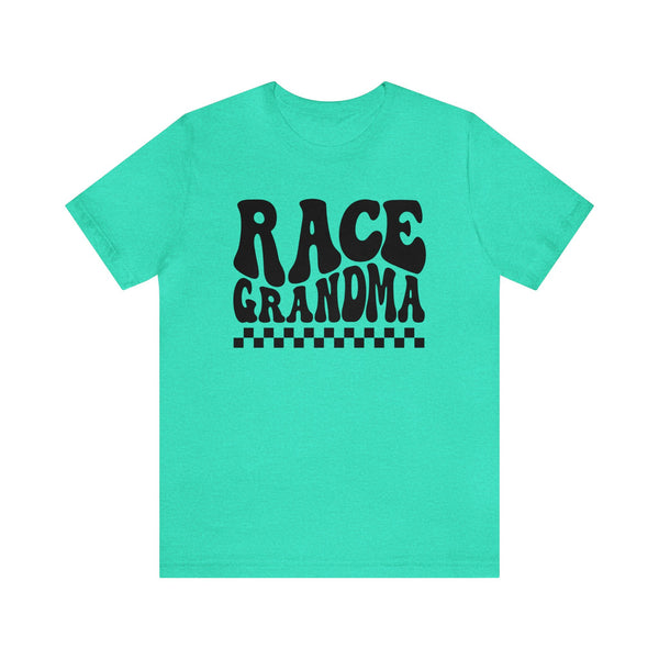 Groovy Race Grandma Adult Unisex Jersey Short Sleeve Tee | Race Family Shirt | SxS Moto Dirt Track Car Racing Shirts