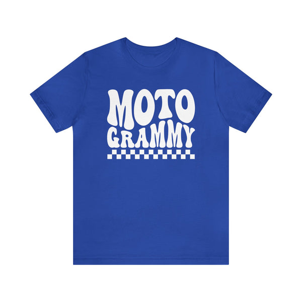 Retro Groovy Moto Grammy Adult Unisex Jersey Short Sleeve Tee | MX Motocross Moto Races Shirt | Moto Grandma Race Day Tee