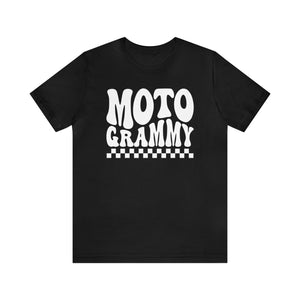 Retro Groovy Moto Grammy Adult Unisex Jersey Short Sleeve Tee | MX Motocross Moto Races Shirt | Moto Grandma Race Day Tee