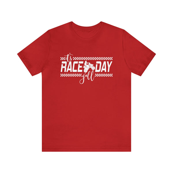It's Race Day Y'all - Quad Adult Unisex Jersey Short Sleeve Tee | MX Motocross Moto Races Shirt | Quad Racing Tee