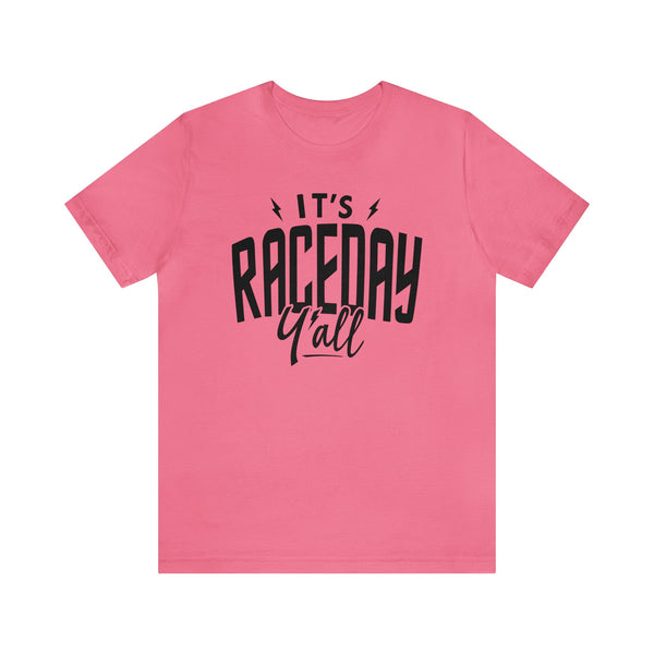 It's Race Day Y'all Adult Unisex Jersey Short Sleeve Tee | Moto Car Dirt Track Races Shirt | Race Day Tee