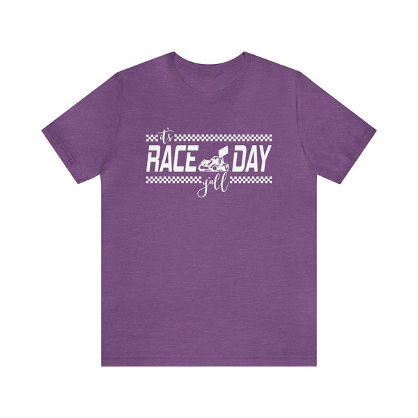 It's Race Day Y'all - Sprint Car Adult Unisex Jersey Short Sleeve Tee | MX Motocross Moto Races Shirt | Dirt Bike Racing Tee