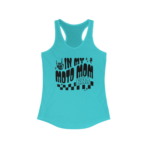 Ladies In my Moto Mom Era Ideal Racerback Tank | MX Motocross Moto Mom Race Day Racerback Tank Top