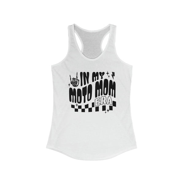 Ladies In my Moto Mom Era Ideal Racerback Tank | MX Motocross Moto Mom Race Day Racerback Tank Top