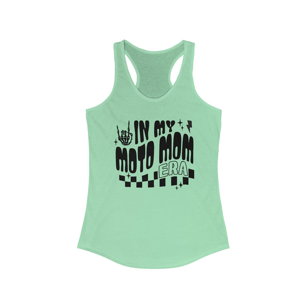 Ladies In my Moto Mom Era Ideal Racerback Tank | MX Motocross Moto Mom Race Day Racerback Tank Top