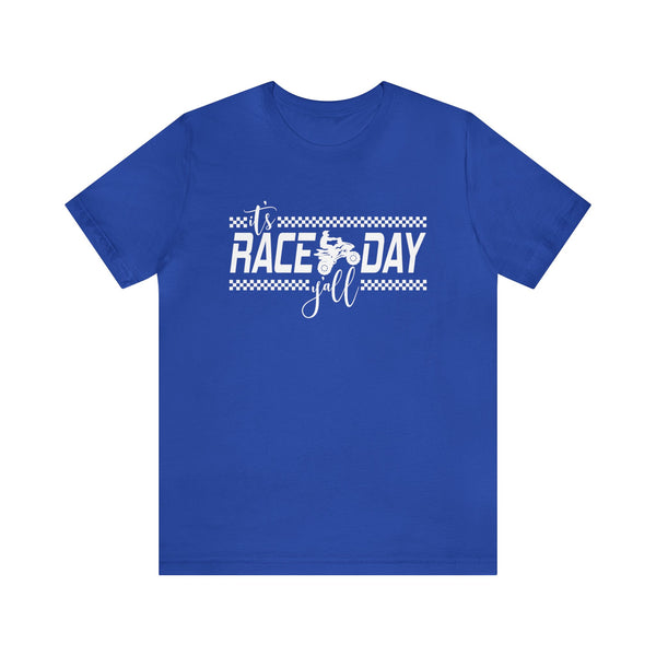 It's Race Day Y'all - Quad Adult Unisex Jersey Short Sleeve Tee | MX Motocross Moto Races Shirt | Quad Racing Tee