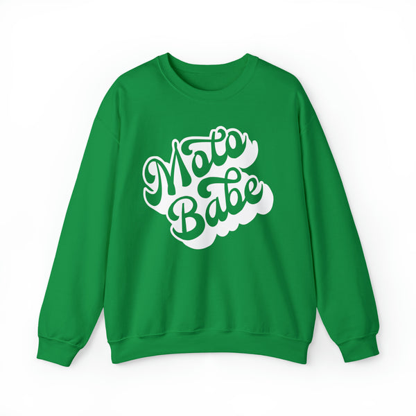 Moto Babe Adult Unisex Heavy Blend™ Crewneck Sweatshirt | Moto Babe Sweatshirt