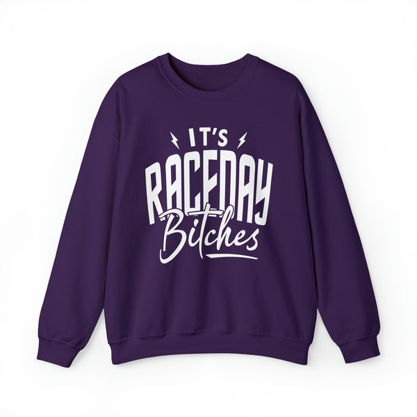 It's Raceday Bitches Adult Unisex Heavy Blend™ Crewneck Sweatshirt | Soft and Cozy Race Day Sweatshirt