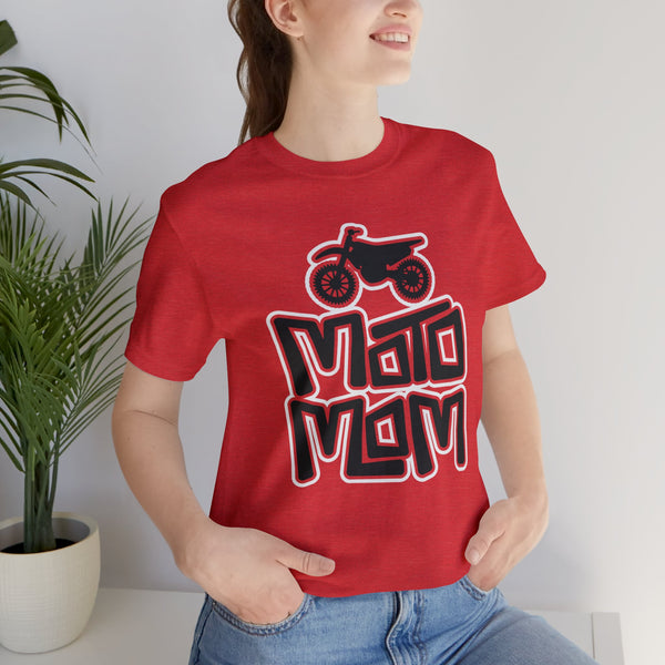 Moto Mom Adult Unisex Jersey Short Sleeve Tee | Moto Family Shirt | MX Motocross Moto Mom Race Day Shirts