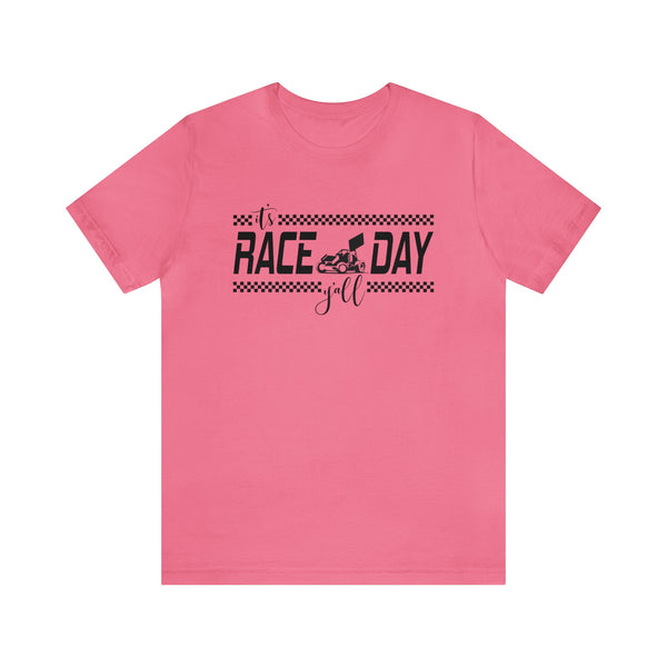 It's Race Day Y'all - Sprint Car Adult Unisex Jersey Short Sleeve Tee | MX Motocross Moto Races Shirt | Dirt Bike Racing Tee