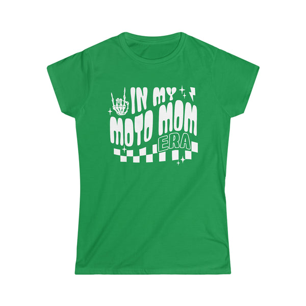 Ladies In My Moto Mom Era Softstyle Tee | Ladies Fit Race Day T-Shirt | Ladies MX Motocross Moto Mom Shirt