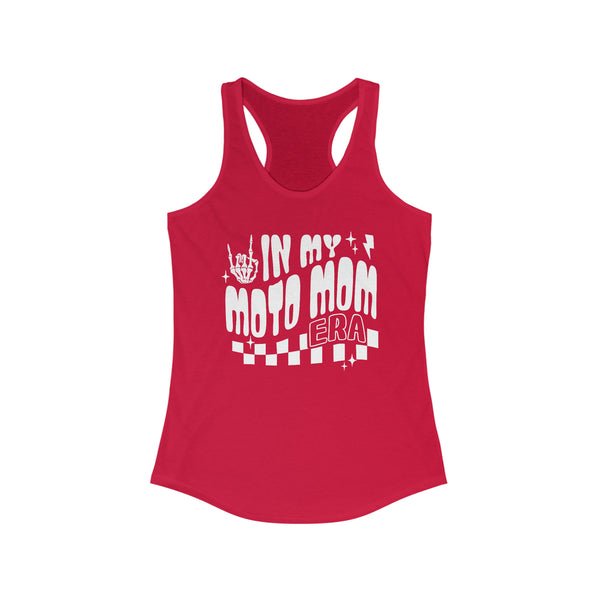 Ladies In my Moto Mom Era Ideal Racerback Tank | MX Motocross Moto Mom Race Day Racerback Tank Top