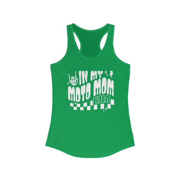 Ladies In my Moto Mom Era Ideal Racerback Tank | MX Motocross Moto Mom Race Day Racerback Tank Top