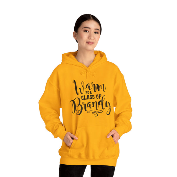 Warm as a Glass of Brandy Adult Unisex Heavy Blend™ Hooded Sweatshirt | Sassy Southern Country Girl Concert Music Festival Hoodie