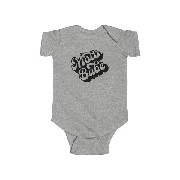 Moto Babe Infant Fine Jersey Bodysuit | Kids Moto Baby Bodysuit