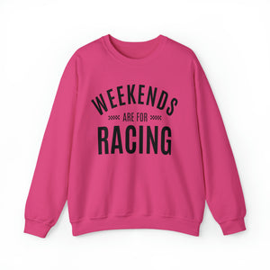 Weekends Are For Racing Adult Unisex Heavy Blend™ Crewneck Sweatshirt