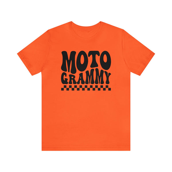 Retro Groovy Moto Grammy Adult Unisex Jersey Short Sleeve Tee | MX Motocross Moto Races Shirt | Moto Grandma Race Day Tee