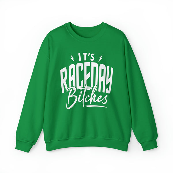 It's Raceday Bitches Adult Unisex Heavy Blend™ Crewneck Sweatshirt | Soft and Cozy Race Day Sweatshirt